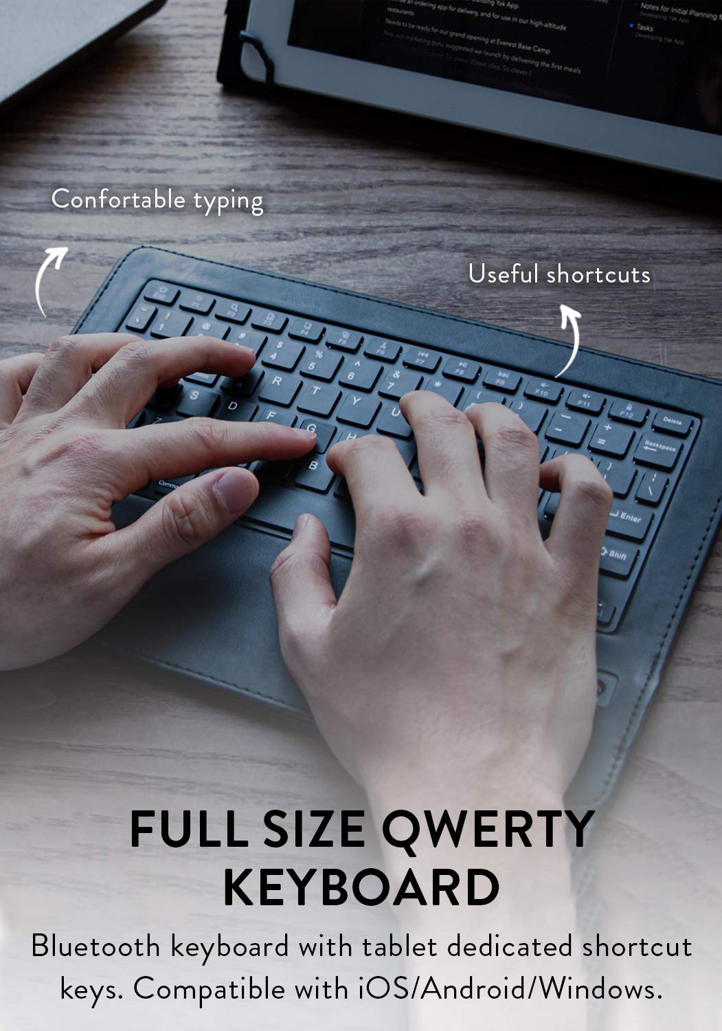 Universal keyboard with Leather case