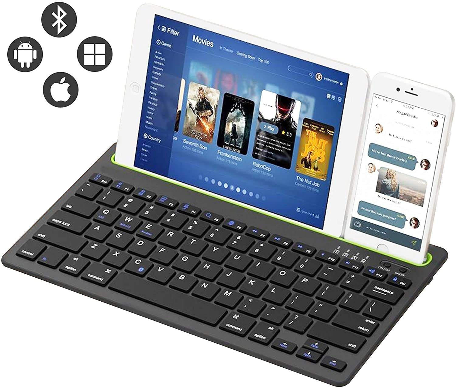 Dual Mode Bluetooth Keyboard with Slot
