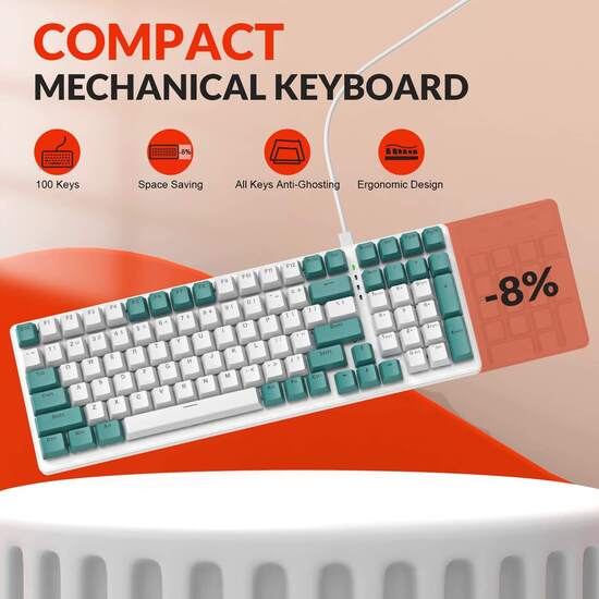 red switches gaming mechanical hotswap keyboard